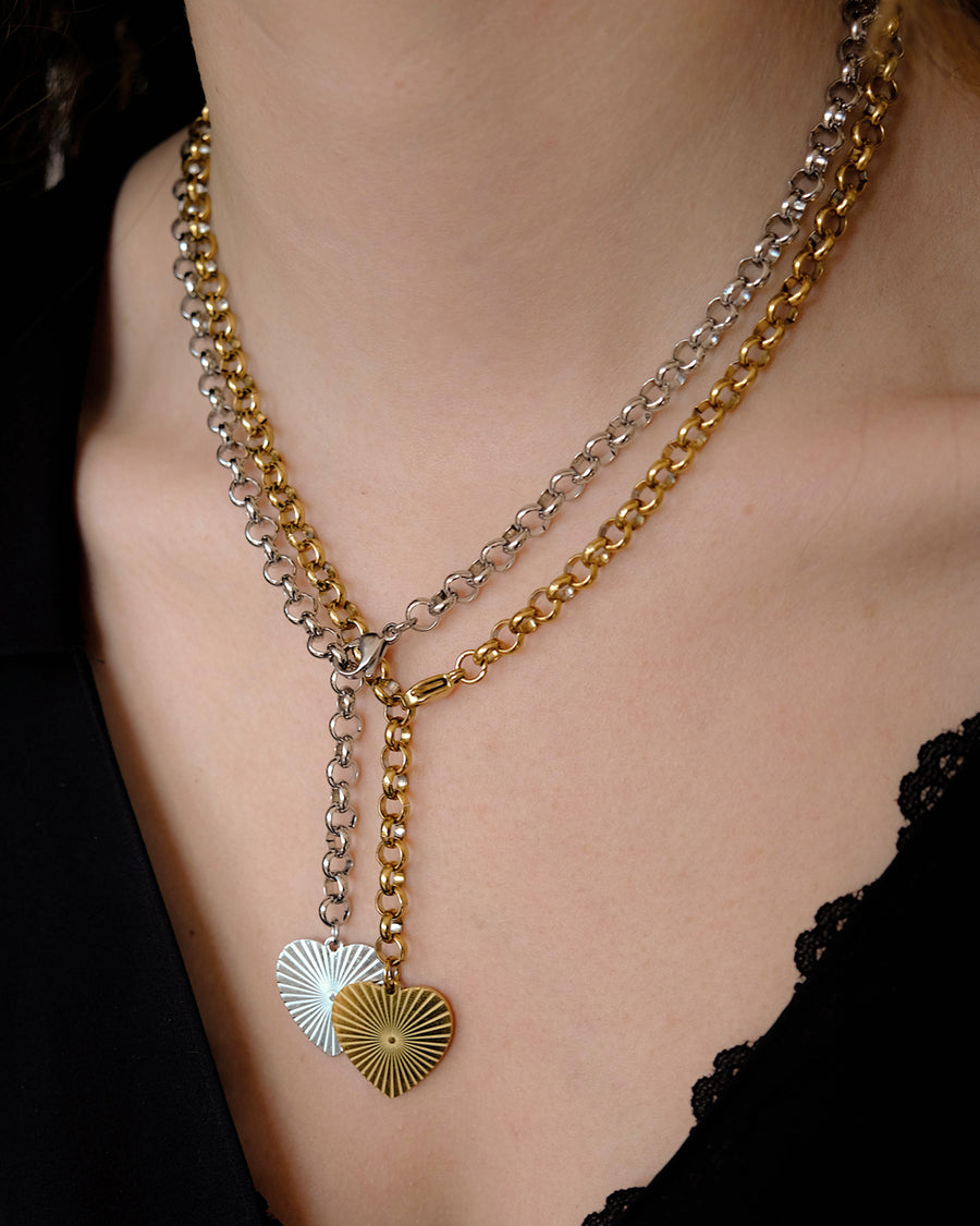 Toujours Rolo Heart Necklace