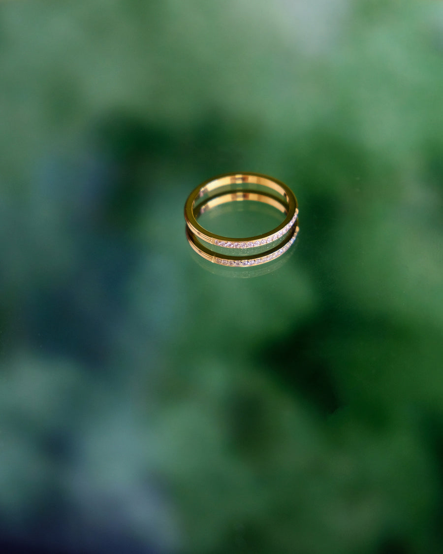 Slim Half Eternity Ring